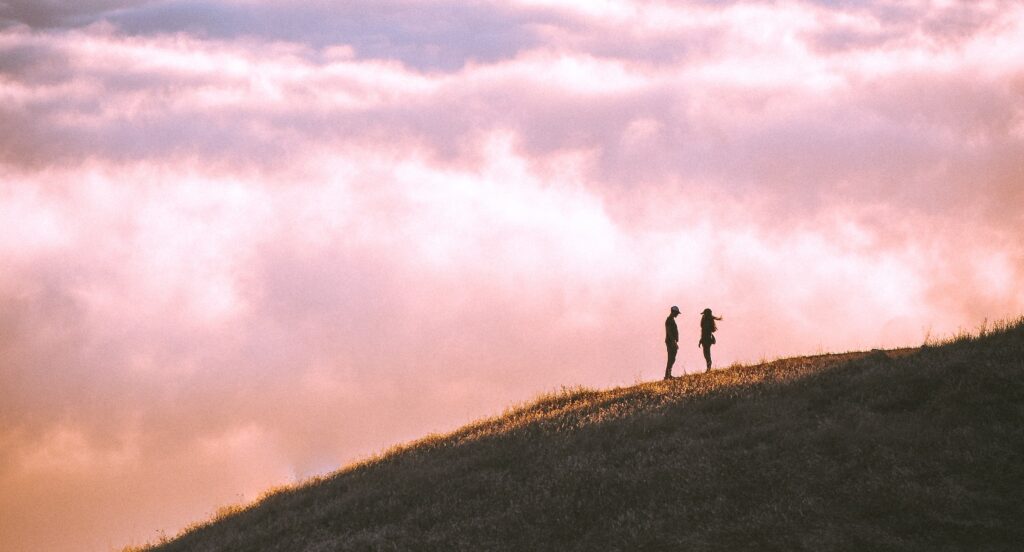 couple in sunset